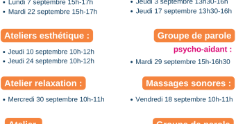 planning ateliers soins de support