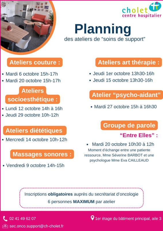 Affiche Ateliers Soins de Suppor