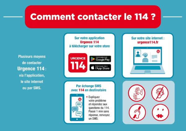 Comment contacter le 114