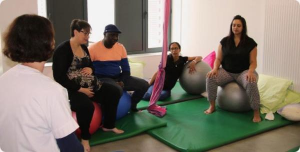 Séance de préparation à la naissance