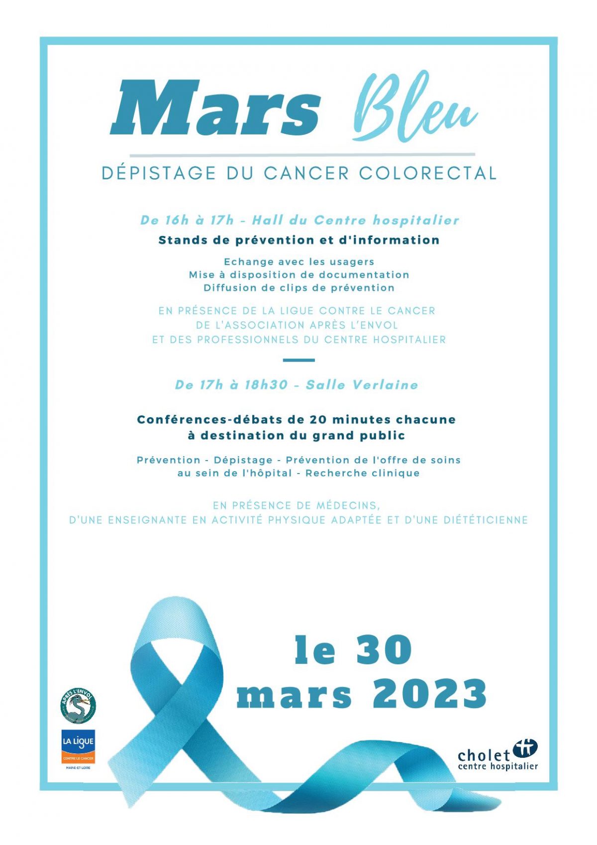 Mars bleu : dépistage du cancer colorectal