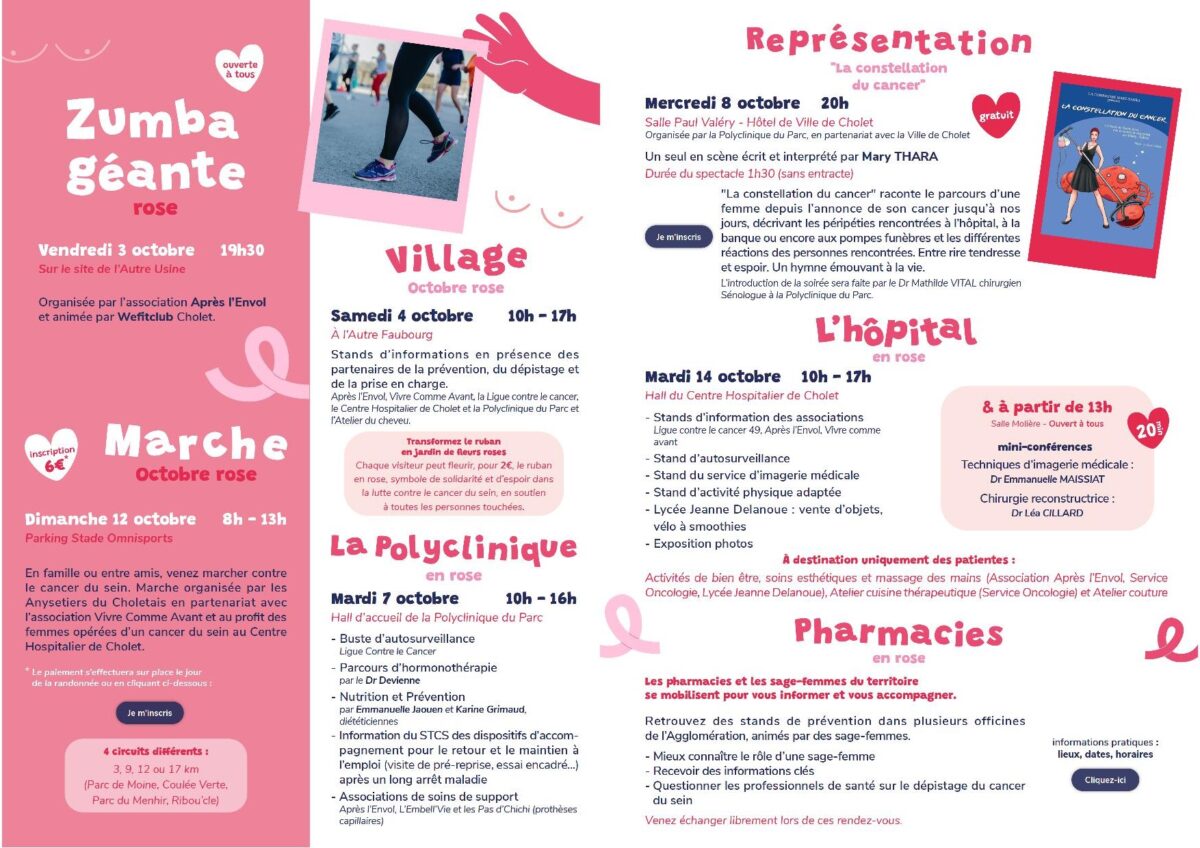 Octobre rose 2025 : Mois de la prévention et de l’information sur le cancer du sein